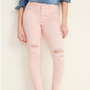 Pink skinny jeans